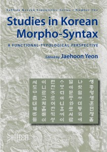 Discusses issues in Korean morpho-syntax from a functional-typological perspective. This book analyses Korean data from a cross-linguistic perspective, showing how cross-linguistic generalisations can contribute to an understanding of the structures in individual languages.